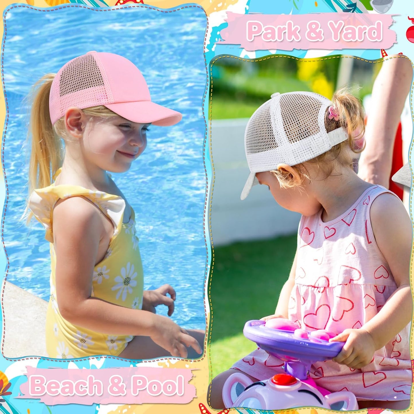 qikqik Baby Baseball Cap Toddler Baseball Hat with Mesh Infant Sun Hat UPF 50+ Baby Ball Cap Toddler Girl Hats Kids Hat Boys