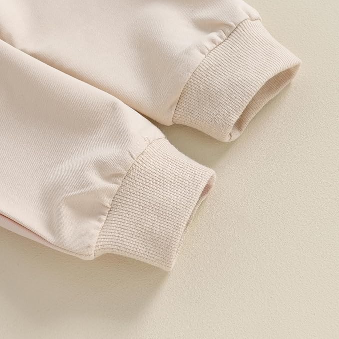 Kupretty Toddler Baby Boy Fall Winter Clothes Color Block Long Sleeve Sweatshirt Pullover Tops + Joggers Pants Outfit Set