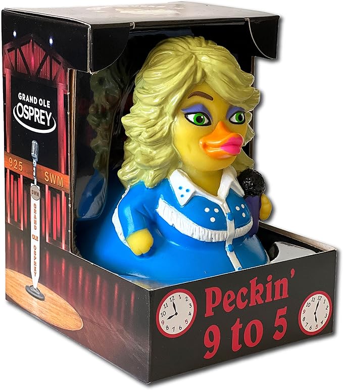 CelebriDucks - Peckin' 9 to 5 - Floating Rubber Ducks - Collectible Bath Toy Gift for Kids & Adults of All Ages