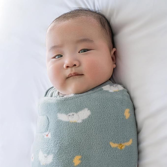 HALO Harry Potter Microfleece Sleepsack Swaddle, 3-Way Adjustable Swaddle Blanket for Newborn and Infants, TOG 3.0 for Cold Climates, Harry Potter Hedwig, Small, 3-6 Months