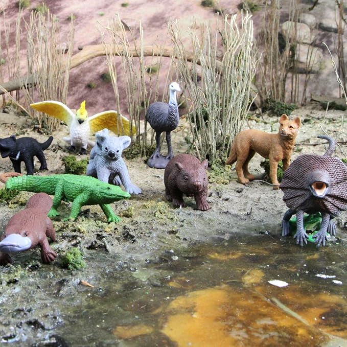 Safari Ltd. Land Down Under TOOB - 11 Figurines of Australian Animals - Educational Toy Figures For Boys, Girls, and Kids Ages 3+