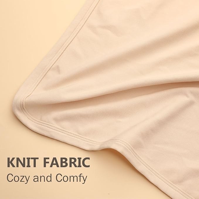 Breling 2 Pcs Cotton Hooded Baby Towels 32 x 32 Inch Newborn Bath Towel for Baby Girl Infant Toddler Soft Absorbent Unisex Registry Gift(Classic Style)