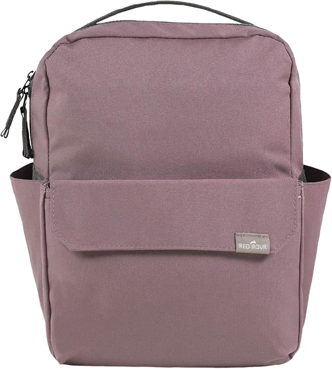 RED ROVR Mini Roo Lightweight Backpack | 6 pockets for everyday essentials (Mauve)
