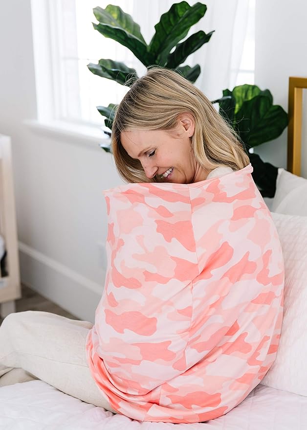 Remi Copper Pearl Multi-Use Cover: Car Seat, Nursing, Stroller - Stretchy Fabric, All-Season, Stylish Designs, Easy Access