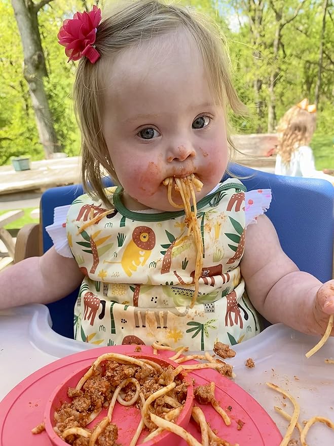 BapronBaby Animal Prints Bapron - No Neck Tie Safer Bib - Baby & Toddler - Soft Waterproof - PVC, BPA & Phthalate Free - 6m+