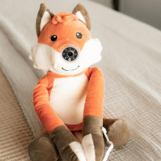 zooby Car Baby Monitor Helps Reduce Distracted Driving! Our Cuddly Plush Monitor That Babies Love Serves as a Soothing Companion for Baby so You Can Drive with Complete Peace of Mind - Finley Fox