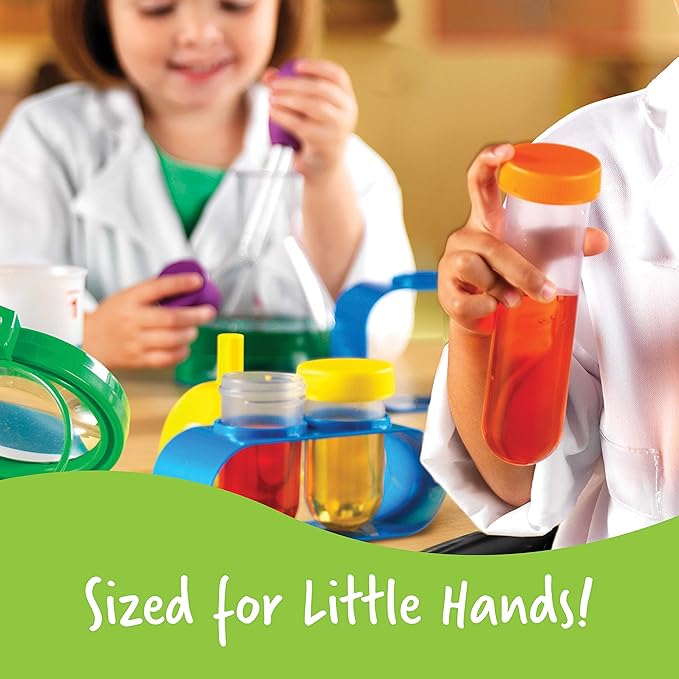 Learning Resources Primary Science Lab Activity Set - Experiments for Kids, Chemistry Toy, Pretend Play, STEM Projects, Classroom Must Haves, Teacher Supplies, Montessori Gifts for Boys and Girls