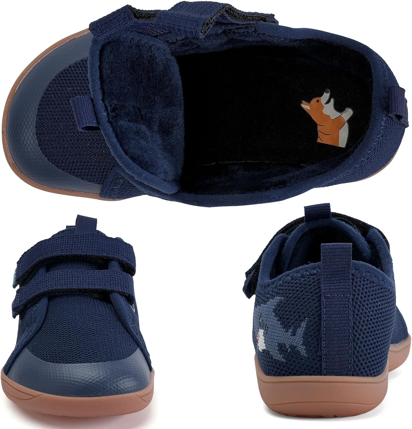 WateLves Toddler Little Kids Wide Barefoot Shoes The First Walking Shoes Girls Boys Breathable Zero Drop Minimalist Sneakers with Wide Toe Box Natural to Grow