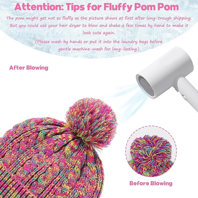 Kids Toddlers Winter Beanie Hats Gloves Neck Scarf Set Mittens Gifts for 0 6 12 Months 1 2 3 4-8 Year Old Baby Girls Boys