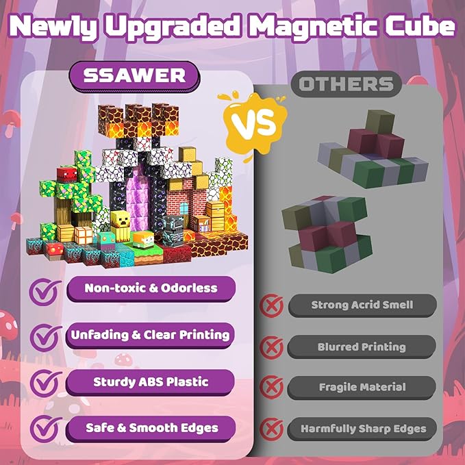 150 PCS Magnetic Building Blocks Toys for Kids, Stacking Magnetic Tiles Toys for Kids Toddlers Boys Girls Ages 3 4 5 6 7 8-12 Gifts