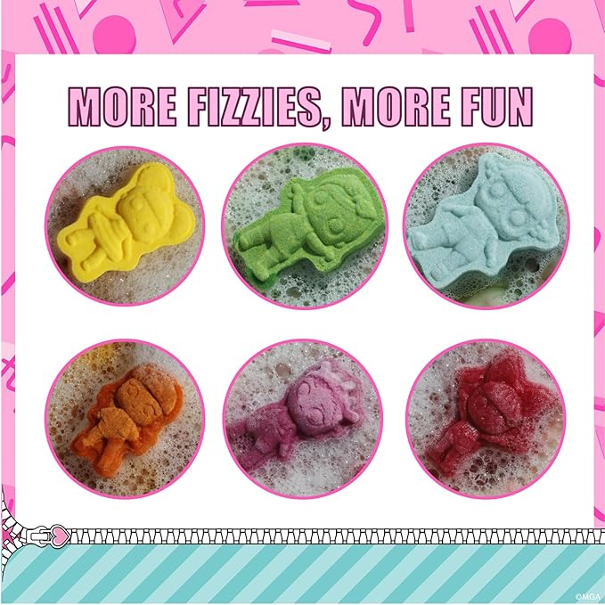 L.O.L. Surprise! 6 Piece Bath Bombs for Kids, Bubble Gum Scented, Bath Toys for Kids, Ages 3+, by Townley Girl