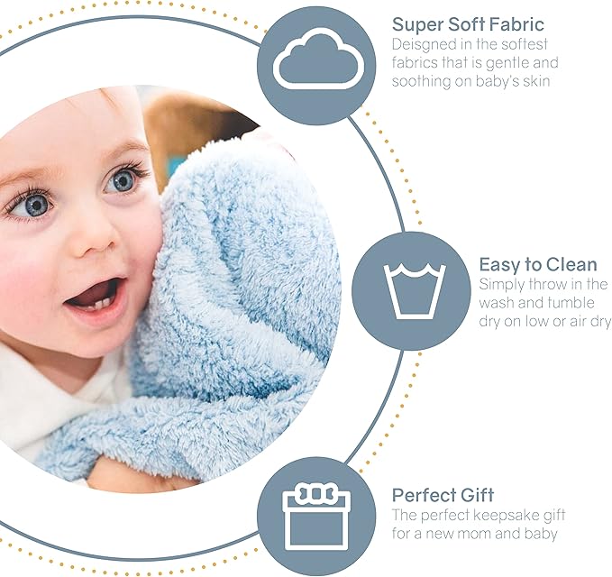 GooseWaddle Luxury Silky Smooth, Satin Trimmed Baby Blanket, 100% Polyester Machine Washable Blankie, Soothing Nursery or Crib Bedding for Girl (29x35 Inches) Pink