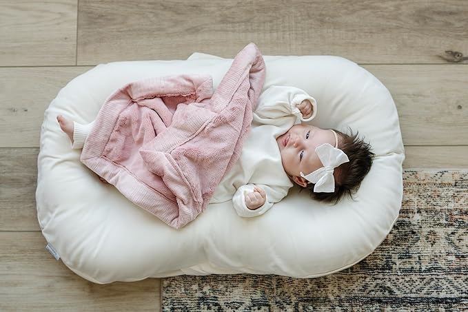 SARANONI Luxury Receiving Blankets for Babies | Ultra-Soft Lush and Boutique Quality Baby Blanket | Ballet Slipper Pink - 40" x 30"