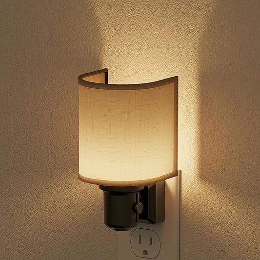 JandCase Night Lights Plug into Wall, LED Night Light Dimmable, Nightlight with Auto On Off Light Sensor, Warm White 3000K Night Lights, 0-100LM Brightness for Hallway Bathroom Bedroom Kitchen