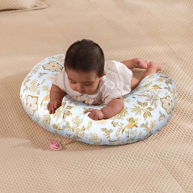 Baby Nursing Pillow for Breastfeeding, Adjustable Breast Feeding Pillow for Bottle Feeding, Breastfeeding Essentials for Mom and Baby Healthier Nursing, Ergonomic Support for Newborn, Removable Cover