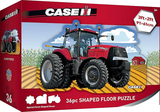 MasterPieces Floor Puzzle - Jumbo Size 36 Piece Jigsaw Puzzle for Kids - Case IH Tractor Shaped - 3ftx2ft