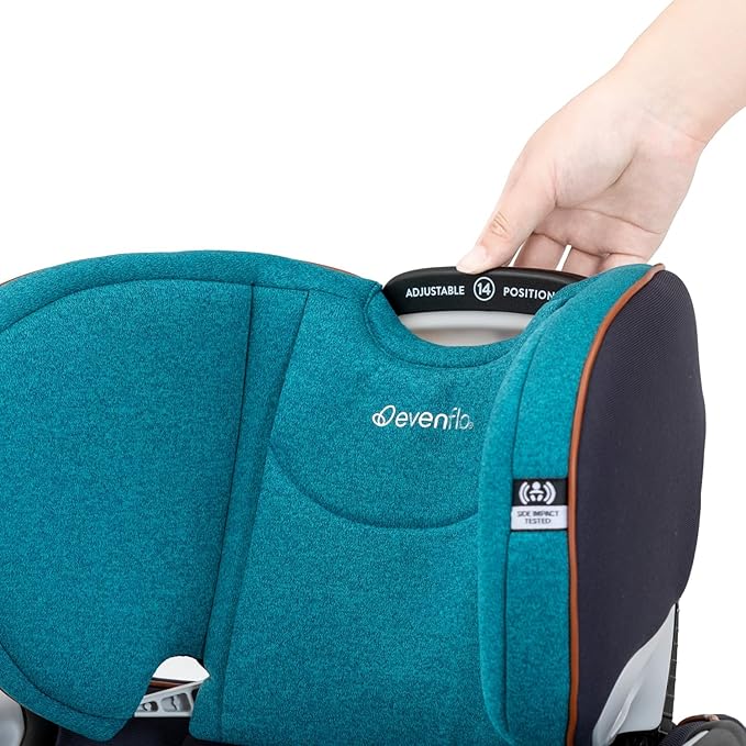 Evenflo Gold Revolve360 Extend All-in-One Rotational Car Seat with SensorSafe (Sapphire Blue)