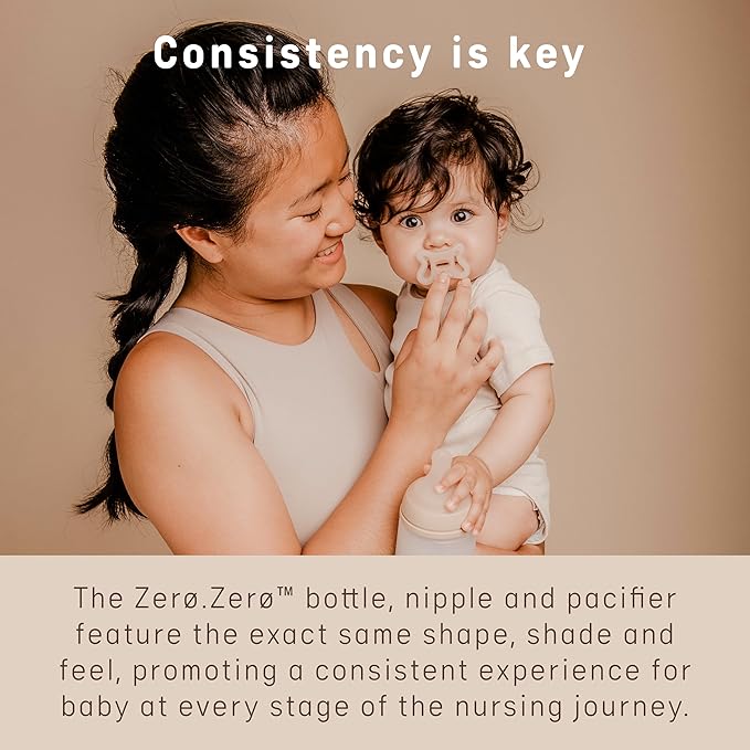 Suavinex Zero Zero Newborn Starter Set Small Anti Colic Baby Bottle + Pacifier, No 1 Spanish Baby Bottle Brand, Minimizes Bottle Rejection & Nipple Confusion, Adaptable Flow - Deep