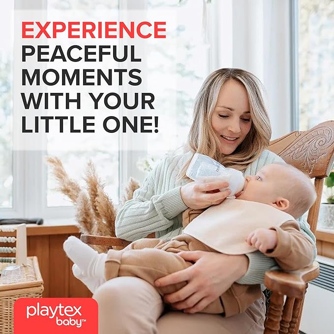 Playtex Baby Nurser Pre-Sterilized Disposable Drop-Ins Baby Bottle Liners, 8 Oz (100 Count), Anti-Colic, Gas Reduction, Easy to Clean, Closer to Breastfeeding, Perfect for Travel and On The Go