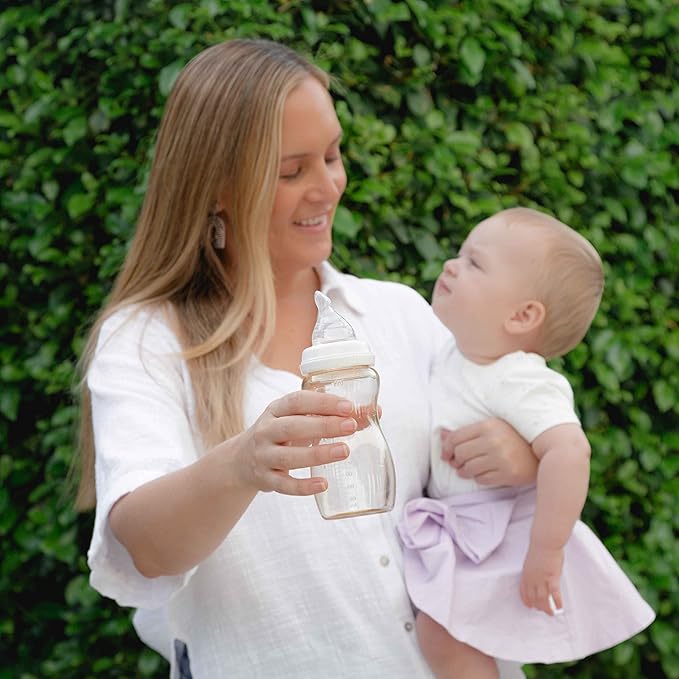 Minbie 9 - Months + Breastfeeding Baby Bottle - Anti Colic & Reflux, PPSU BPA Free