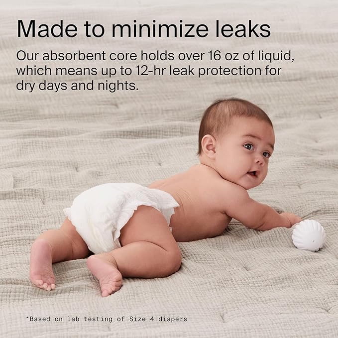 Coterie Baby Wipes + Diapers Kit, Size Newborn Diapers (186 Count) & 12 Pack (672 Count) Baby Wipes with 99% Water, Plant Based Materials, Hypoallergenic for Sensitive Skin