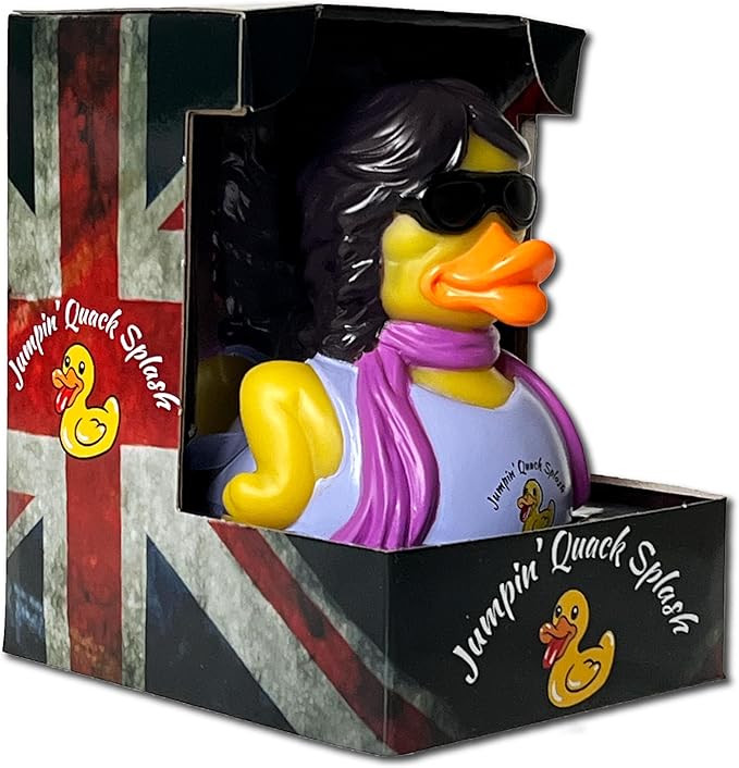 CelebriDucks - Jumpin' Quack Splash - The Floating Stones - Floating Rubber Ducks - Collectible Bath Toy Gift for Kids & Adults of All Ages