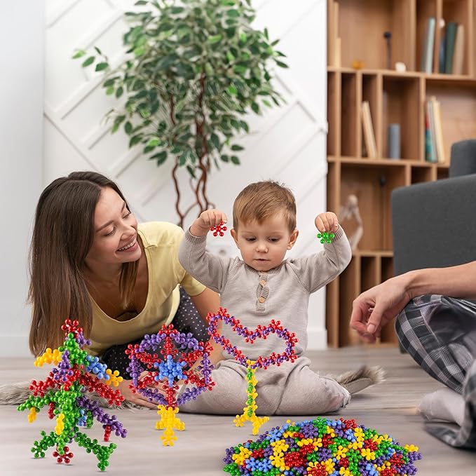 300 Pieces Interlocking Building Blocks STEM Toys, Educational and Creative Discs for Preschool Boys and Girls Aged 4-8, Safe and Durable Material, Endless Creative Possibilities