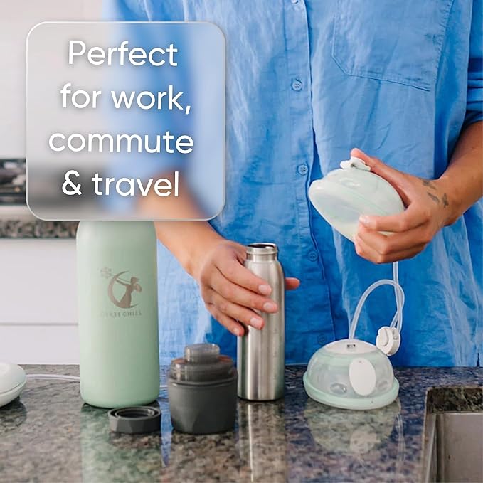 Ceres CHILL OG Breastmilk Chiller & Warmer – 12–34oz Portable Breast Milk Cooler, Storage & Baby Bottle for Travel, Work or On-The-Go – Pump Compatible Container – Don’t Call Me Hon, Plum