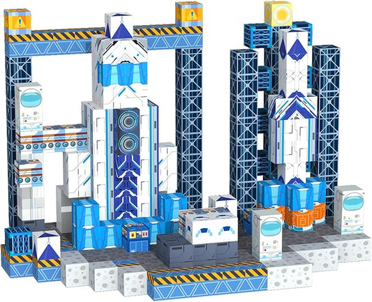 Magnetic Blocks Magnet Toys for Kids - 154Pcs Magnetic Building Blocks Cubes, STEM Montessori Sensory Toys for Boys Girls Age 3 4 5 6 7 8 9 10 Birthday Gifts