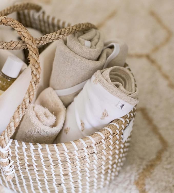 Burt's Bees Baby Hooded Towels, Absorbent Knit Terry, Super Soft Single Ply, 100% Organic Cotton