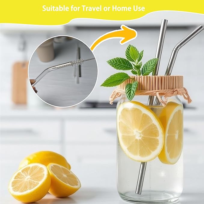 Straw Cleaner Brush for Stanley Cup, Straw Cleaning Brush and Nylon Bristles, Straw Brush for Baby Bottles, Glass/Silicone Straws or Hummingbird Feeders，Straw Cleaner Set 3 Pack.