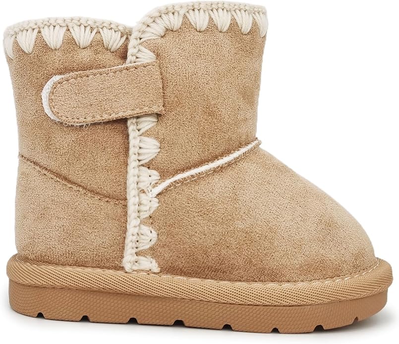 Baby Boots Winter Snow Booties Infant Boys Girls Outdoor Warm Shoes for Cold Weather 6 9 12 15 18 24 Months