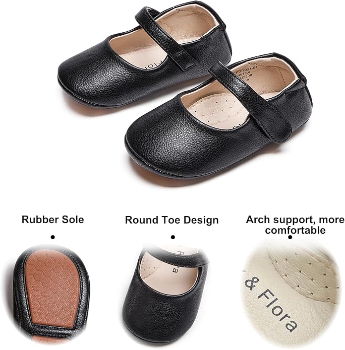 Soft Sole Baby Shoes - Infant Baby Walking Shoes Moccasins Rubber Sole Crib Shoes