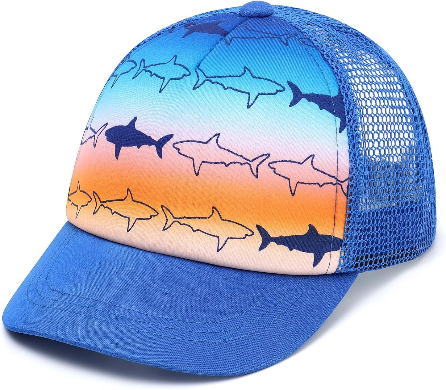 Duoyeree Toddler Baseball Cap Baby Cap Sun hat Print Dinosaur Pattern and Solid Color hat Kids boy Girl Age 0-8t