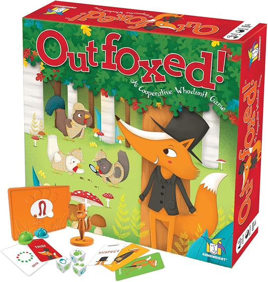 OUTFOXED, A CLASSIC WHO DUNNIT GAME FOR PRESCHOOLERS, 4 players