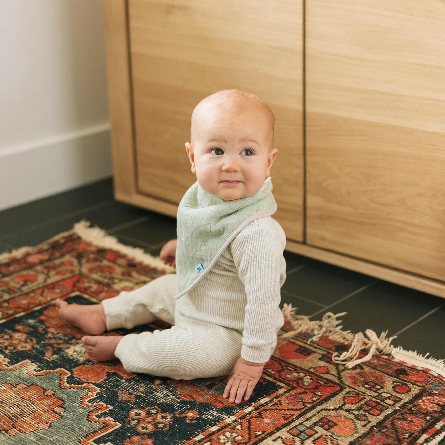 Little Unicorn Cotton Muslin with Fleece Bandana Bib