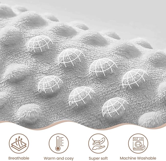 SANDJEST Woodland Animal Blanket - 30 x 40 Kids Minky Blankets for Boys Girls - Gifts for Birthday Christmas - Nursery Bedroom Decor