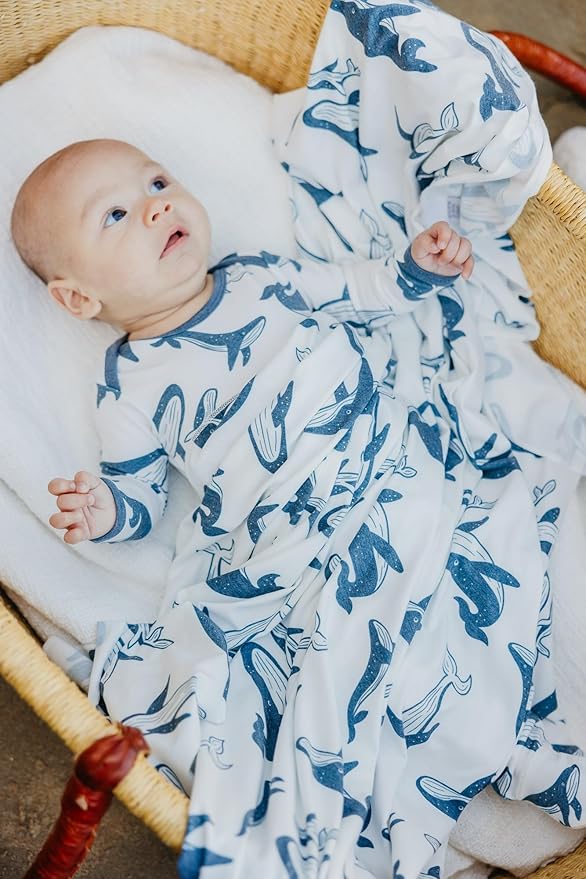 Copper Pearl Baby Swaddle Blanket - Premium Knit Baby Blanket, Large Soft Stretchy Receiving Blankets for Baby Boy and Girl, Swaddles for Newborn, Infant, and Toddler (Cove)