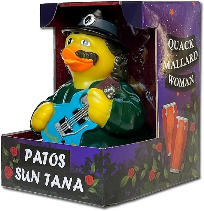 CelebriDucks - Patos Sun Tana - Quack Mallard Woman - Floating Rubber Ducks - Collectible Bath Toy Gift for Kids & Adults of All Ages