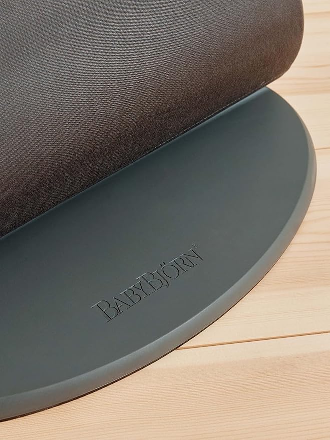 BabyBjörn Bouncer Bliss, Cotton, Classic Quilt, Anthracite 2-in-1 Adjustable Baby Bouncer Seat and Toddler Chair, Newborn to Toddler (8-29 lbs), 4 positions, Lightweight & Portable