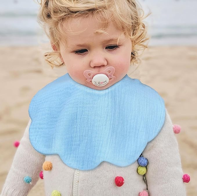 Baby Bibs Muslin Drool Teething Drooling Bibs for Baby Girl Boy Muslin Cotton