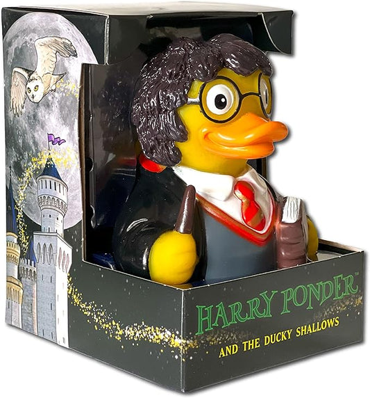 CelebriDucks - Harry Ponder - and The Ducky Shallows - Floating Rubber Ducks - Collectible Bath Toy Gift for Kids & Adults of All Ages