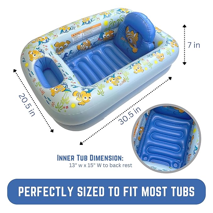 Disney Finding Nemo Inflatable Tub - Baby Bathtub