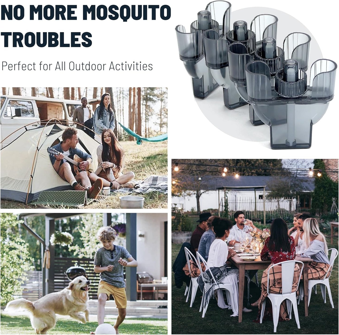 Mosquito Repellent for Home, 4 Pack Ideal for Bedroom Kitchen and Garden Use, Efficient Cartridges Compatible with E-Series Refills