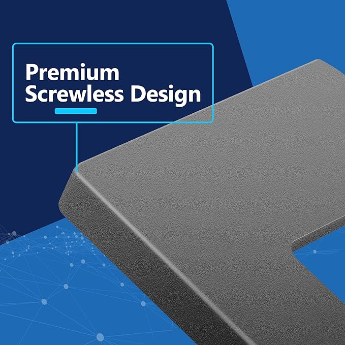 LIDER Matte Finish Decorator Switch Cover, Screwless Wall Plate, Mid-Size 1-Gang 4.88" x 3.11", Unbreakable Polycarbonate Thermoplastic, UL Listed, LSWP-31M-SG, Space Gray