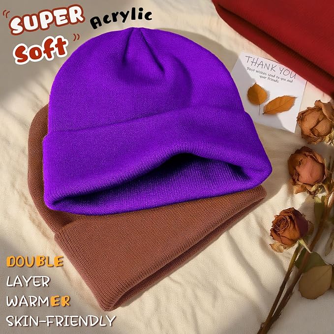 ZOORON Toddler Beanie Baby Boys Girls Beanies Kids Winter Hats Children Knit Warm Caps Soft Ski Hat