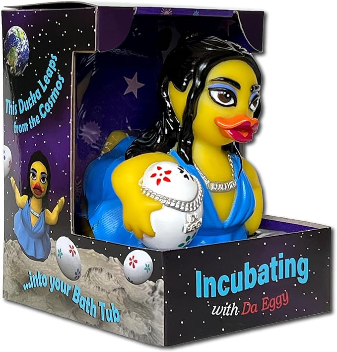 CelebriDucks - Ducka Leapa - Incubating with Da Eggy - Floating Rubber Ducks - Collectible Bath Toy Gift for Kids & Adults of All Ages
