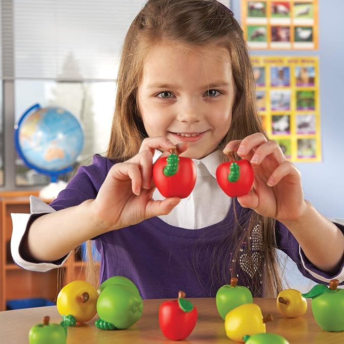 Learning Resources Attribute Apples - Preschool Learning Activities, Sorting Games for Kids, Gifts for Kids Ages 3+