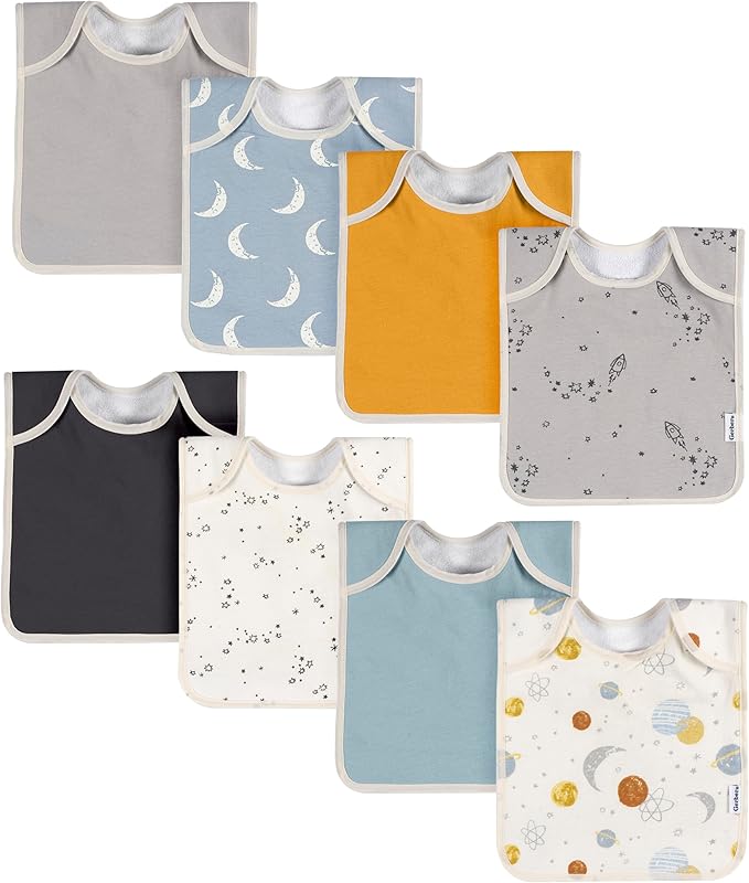 Gerber Unisex Baby Lap Shoulder Bibs