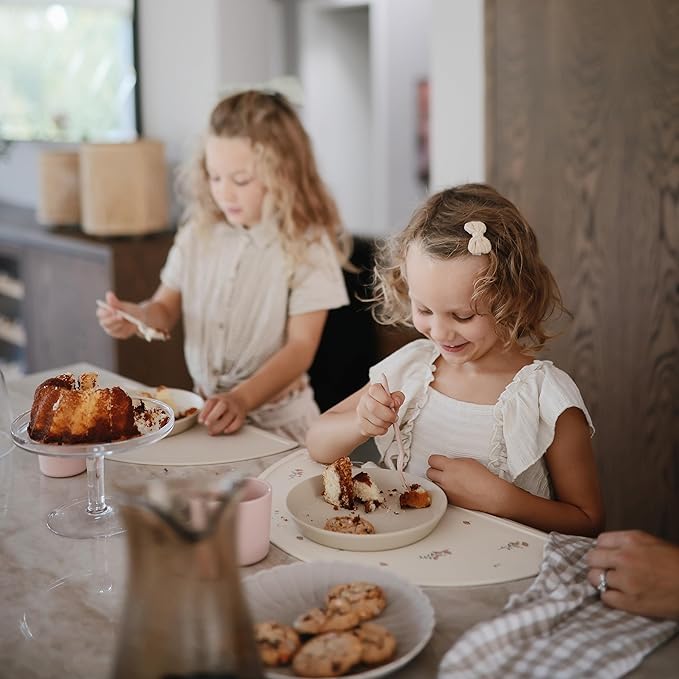 mushie Silicone Placemat for Kids | BPA-Free Non-Slip Design (Shifting Sand)